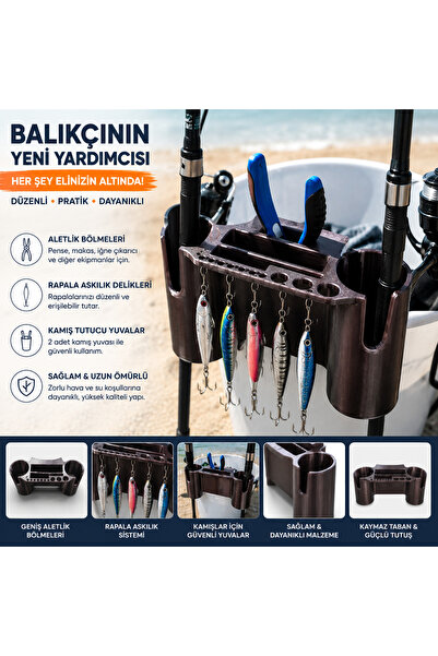 SF Jig Balıkçı Kovası Askı Aparatı - Kamış, Olta ve Ekipman Tutucu