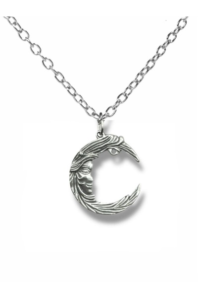 Herşey Nota Unisex Necklace with Moon Figure |   Minimalist Design with 60 cm...