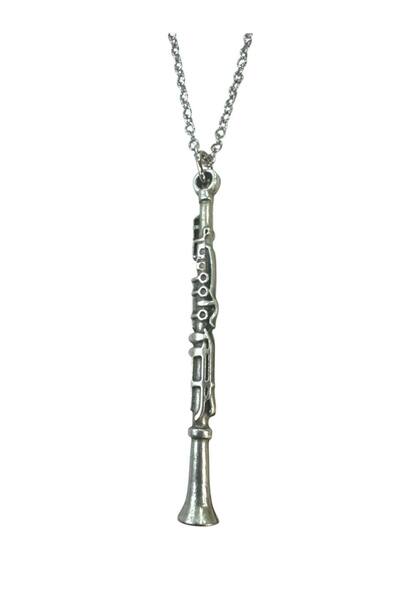 Herşey Nota Metal Keychain with Clarinet Figure – Unisex – Music Themed Acces...