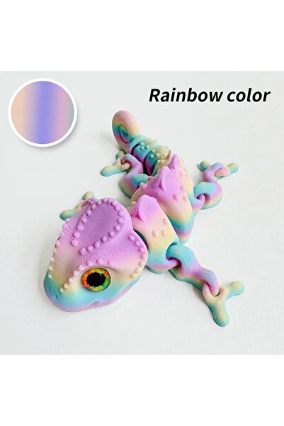choice2 10cm A New 3D Printing Chameleon Figures Multi- Movable Simulation Ey...