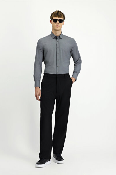 Kiğılı Straight Relaxed Fit Lycra Canvas / Chino Trousers