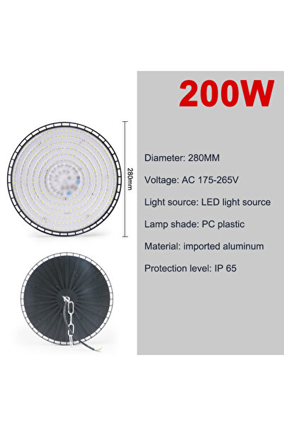 Choice1 ضوء أبيض 200 واط 200 واط مصباح LED عالي الخليج مصباح صناعي للمرآب وال...