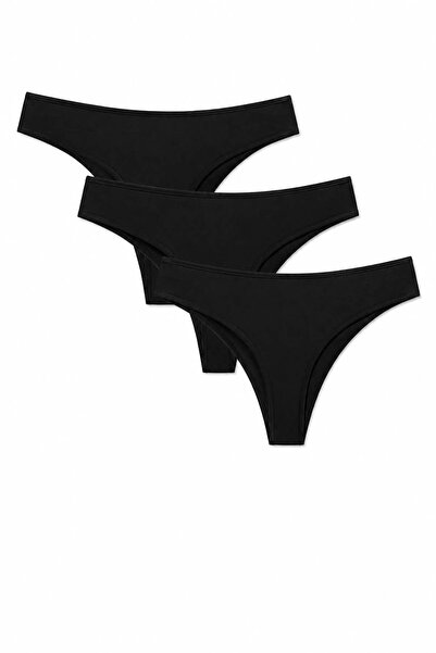 Ka Art Gallery 3-Pack Brazilian. Premium Cotton Basic Normal Waist Panties. B...