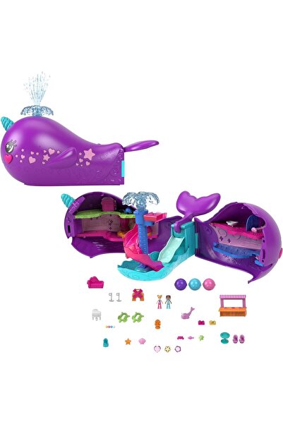 Polly Pocket Orjinal Sparkle Cove Macera Narwhal Maceracı Teknesi HKV71