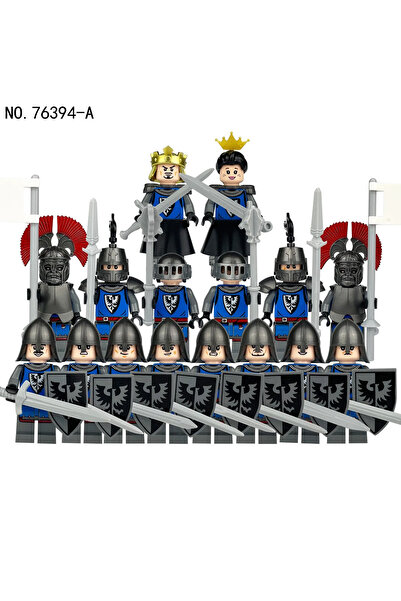 Choice6 76394A-16 people Building block knight figures, war horse humanoid do...