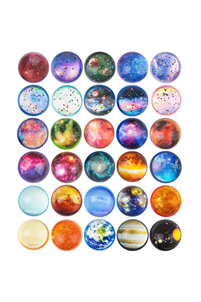 choice2 10pcs random 5-30pcs Universe Bouncy Balls Starry Sky Jumping Ball St...