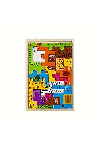 choice2 Animal puzzle Wooden Block Puzzles For Kids Animal Tangram Puzzle Peo...