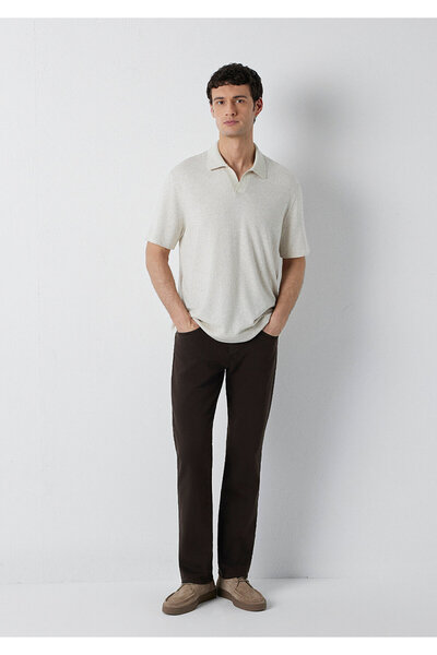 Mavi Hunter Kahverengi Gabardin Pantolon 00202A4173