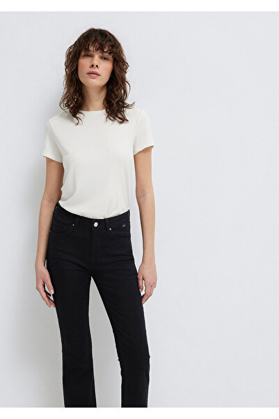 Mavi (Tencel) ™ ) Modal Blended White Basic T-Shirt Slim Fit / Narrow Cut 161...