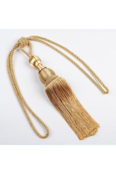 Choice Gold No Installation Curtain Tassels Tieback Punch-free Polyester Yarn...