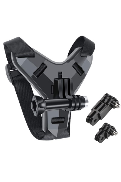 Choice Black Helmet Strap Mount For Gopro Hero 12 11 10 9 8 7 6 5 4 3 Motorcy...