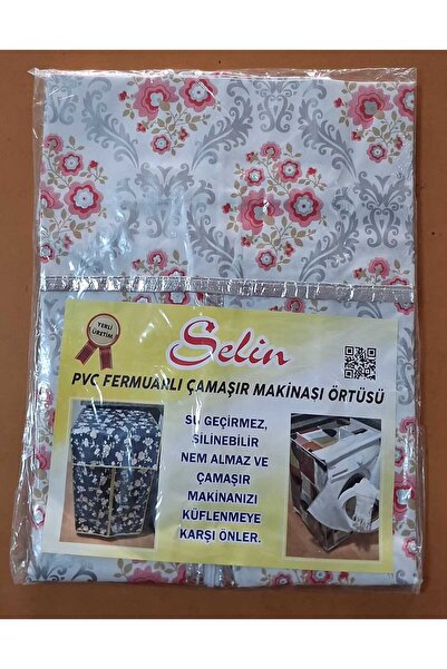 Genel Markalar PVC FERMUARLI ÇAMAŞIR MAKİNESİ ÖRTÜSÜ gri