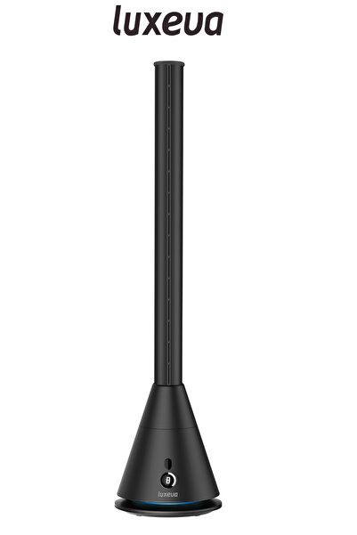 Luxeva Nexa Black Slim Tower Bladeless (Pervanesiz) Turboşarj Soğutucu Vantil...