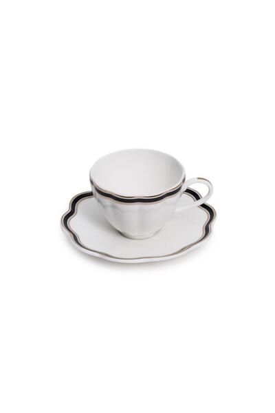 Maxx Doria Garden Collection Line 6 Kişilik 12 Parça Bone Porselen Kahve Finc...