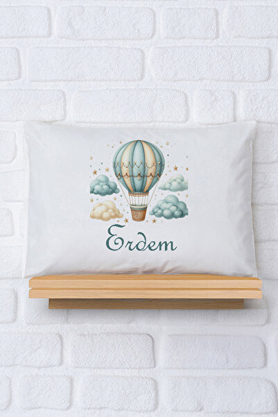 Pia Baby İsimli Erkek Bebek Yastık Kılıfı 35*45 cm %100 Pamuk İsme Özel