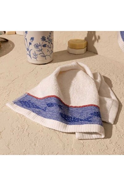 Evidea Soft Fisk Hand Towel - Ecru - 30X50 cm