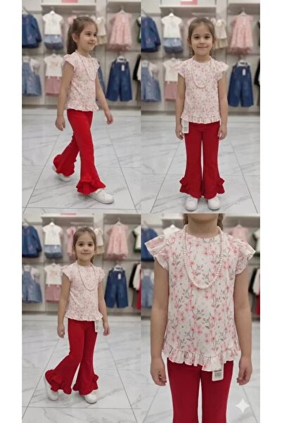 Generic Brand 6-7-8 Years Old Full Lycra Children's Set with Necklace