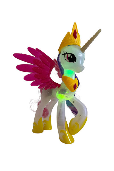 UDATOYS Pony Işıklı Müzikli Unicorn At Poni Karakter Oyuncak 25 Cm
