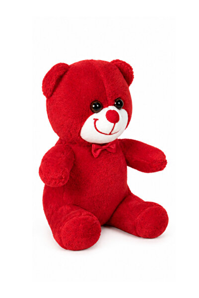 esdishopping Ayıcık - Kırmızı Peluş Ayıcık- Yumuşacık Oyuncak Ayı - Sevimli v...