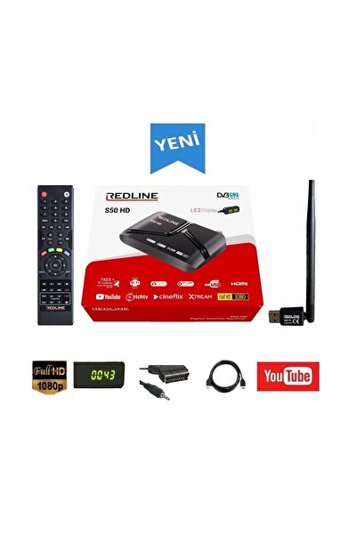 Empressco S50 Full HD Uydu Alıcısı, Wi-Fi, YouTube, Scart, AV, Tüplü TV uyumlu
