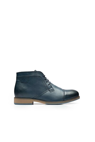 UrbanShoes Men's genuine Leather boots, Leofex - 716 Blue Box