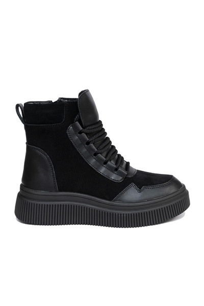 UrbanShoes Ghete damă din piele naturală - 3307 Negru Box