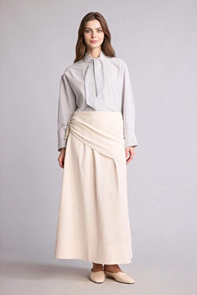 DeFacto Φούστα μάξι από λινό μείγμα A Form H5907AX26SM