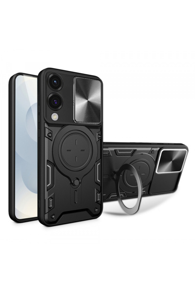 Techsuit Калъф за Samsung Galaxy S25 Edge S937, Techsuit, Camguard Pro, Черен