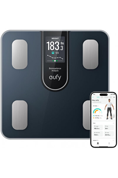 eufy Cantar Digital Smart Scale C20, Negru T9130011
