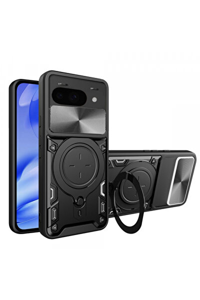 Stef's Cat Husa pentru Google Pixel 9a, Stef's Cat, CamGuard Pro, Neagra
