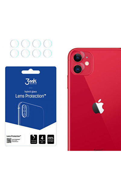 3MK Rear Camera Protection Film for Apple iPhone 11, Flexible Glass, Set of 4...