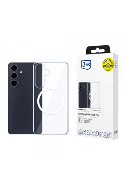 3MK MagSafe калъф за Samsung Galaxy S26 Plus S947, 3mk, Прозрачен Magcase, Пр...
