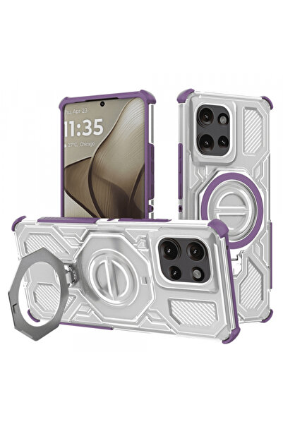 Stef's Cat Husa pentru Motorola Edge 50, Stef's Cat, Carbon Shield Pro, Mov
