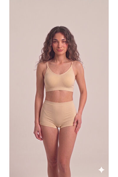 westicgiyim Γυναικείο Crop Top χωρίς ραφές με λεπτές τιράντες – Ελαστικό, Άνε...