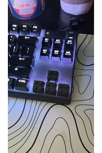 TaneStore Renkli 4'lü Brick Mekanik Klavye Keycap Seti - 3D Baskı Artisan Tuş...