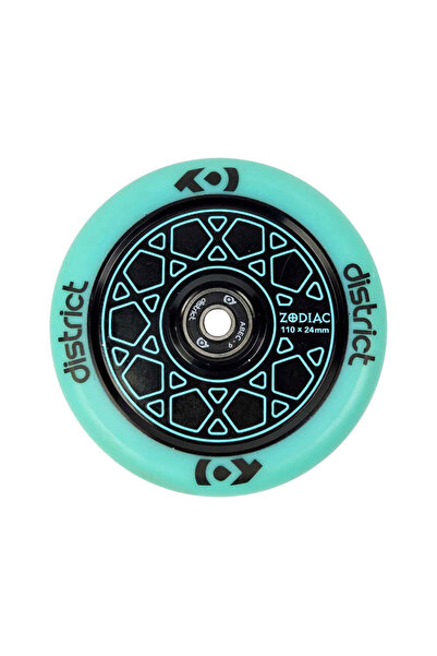 District ΤΡΟΧΟΣ ZODIAC 110MM, ΓΑΛΑΚΤΟΜΠΛΕ/ΜΑΥΡΟ