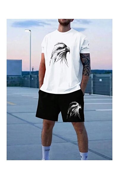 bellanova Silatrend Unisex Oversize Shorts Set Short Sleeve T-Shirt Comfortab...