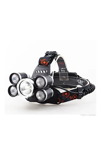 Chermik 150W Ultra Güçlü 5 LED Kafa Feneri Şarjlı 18650 Pilli Uzun Menzilli P...