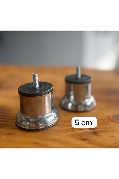 BUDAK METAL 5 Cm Krom Metal Ayak 10 Adet ( Civatası M/8 -)
