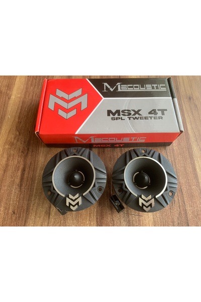 MACOUSTİC Deniz Sound Garage 10 cm Tweeter MSX 4T 300 Watt 60 Rms
