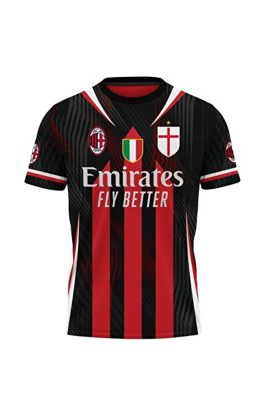 OEM Men's AC Milan T-shirt, short sleeve, multicolor S108