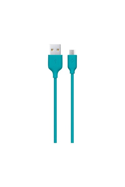 Ttec 2DK7530TZ Mıcro USB Data ve Sarj Kablosu Turkuaz
