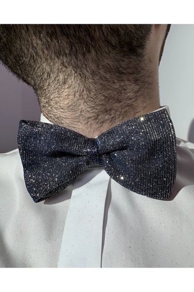 Lolipop Butik Simli Lastikli Papyon kravat