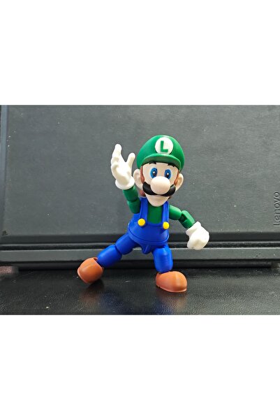 Modellio3D Luigi Figür 15 cm (Pozlanabilir - Büyütülmüş Boy) super Mario