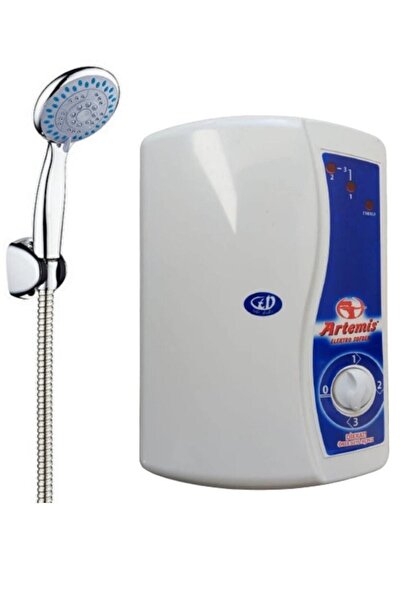 Saule Elektrikli Şohben Paslanmaz Duş Başlıklı Spiralli Takım Beyaz Yok Evet ...