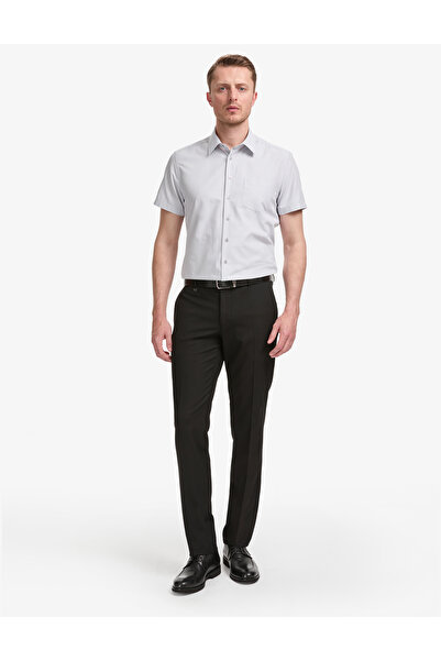 Pierre Cardin Black Slim Fit Fabric Trousers 50324299-Vr046