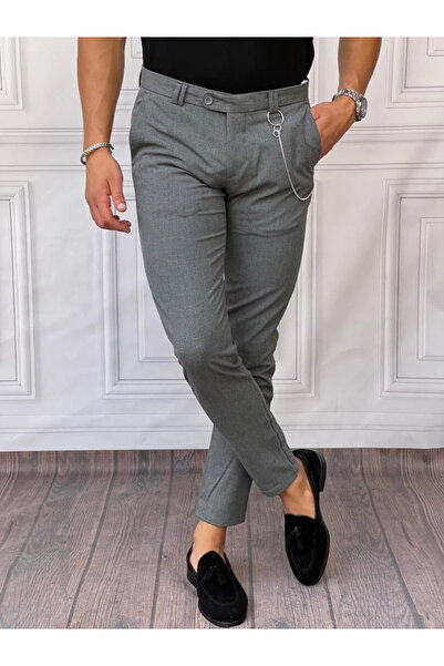 MODEFENDİ Pantaloni din țesătură subțire din bumbac și lycra