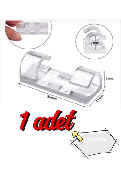 genelix 1 adet kablo sabitleyici klips