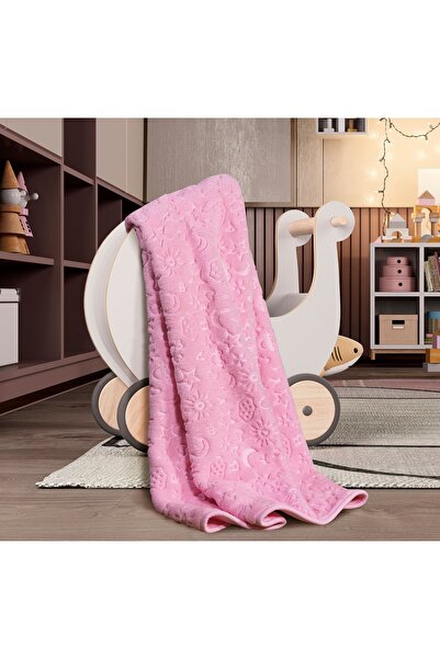 ZBY Home Embos Peluş Bebe Battaniyesi