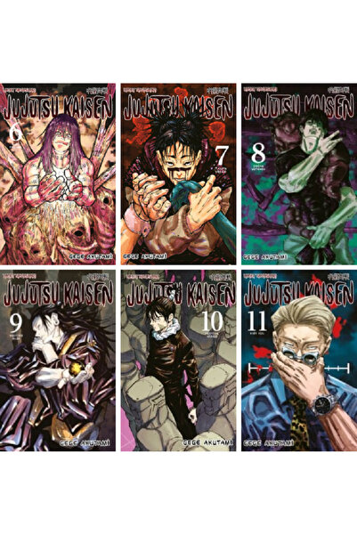 Gerekli Şeyler Yayıncılık Jujutsu Kaisen 6-7-8-9-10-11 Manga seti (6 Kitap Po...